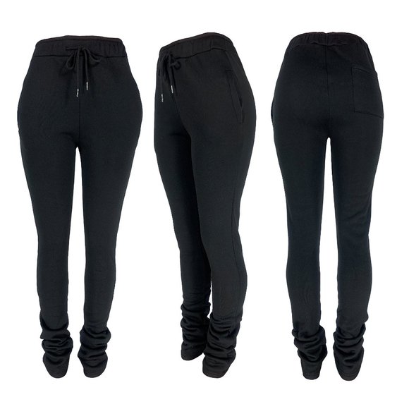 Womens Stacked Leg Jogger - Picture 1 of 7